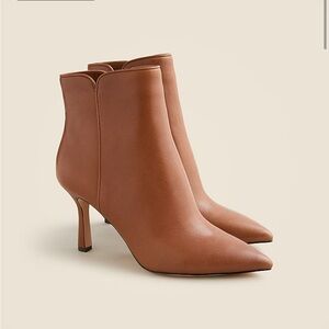 J. Crew Tan Heeled Boots Deep Caramel